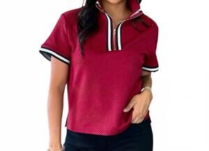 NEW LAYERZ CLOTHING daisy top in maroon